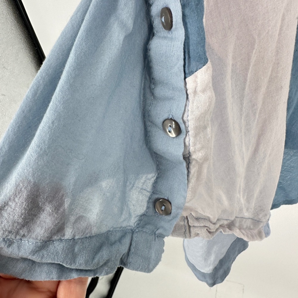 Free People Rainbow Rays Patchwork Long Sleeve Bu… - image 9